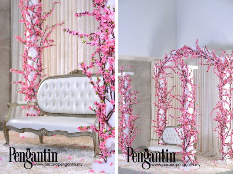 Idea Pelamin Dengan Pesona Sakura Nan Memikat