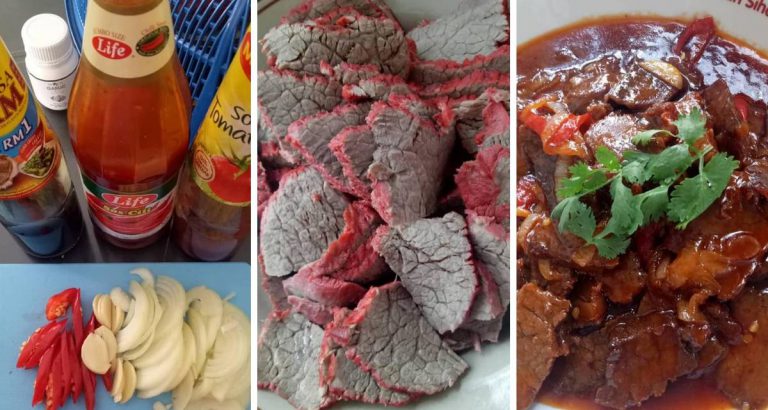 Bahan Sikit, Tapi Hasil Daging Masak Merah Ala Thai KapKunKap Ini Buat Suami Terangkat