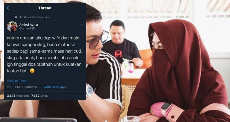 Rasa Cukup Segalanya, Bila Amal Al-Ma’thurat Setiap Pagi Dari Awal Kahwin Sehinggalah Ada Anak