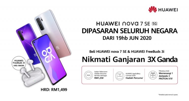 Beli HUAWEI NOVA 7 SE Dan Menangi 3x Hadiah Lumayan!