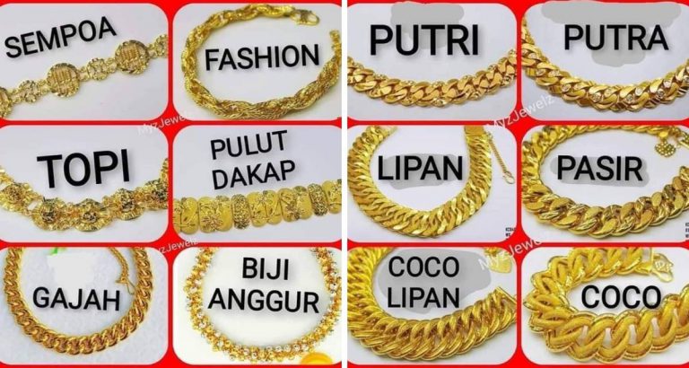 Suami Bijak Akan Belikan Isterinya Emas. Ini 30 Jenis Emas Patut Suami Kenal