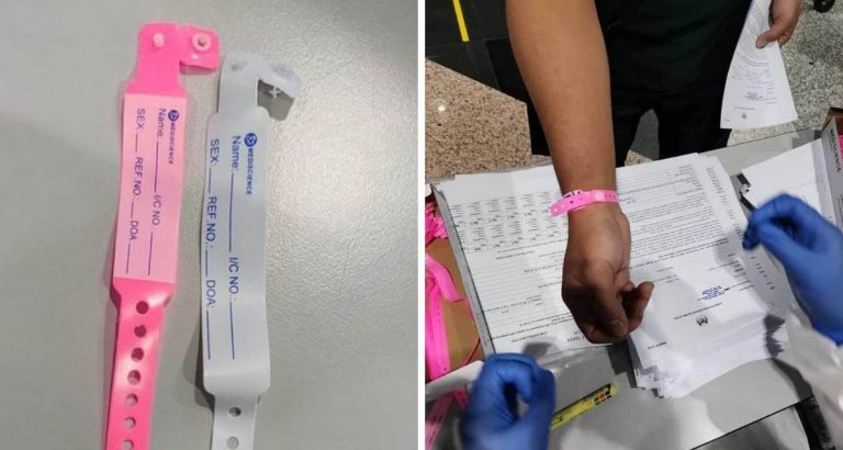 Tag Berwarna PINK Untuk Dewasa, Tag Berwarna PUTIH Untuk Kanak-Kanak