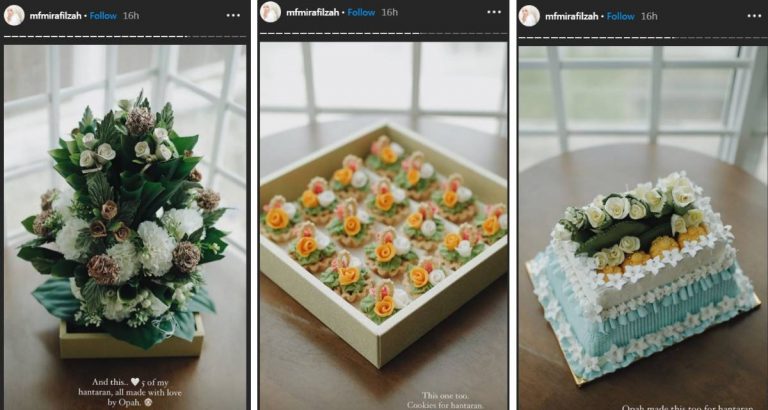 Cantik Hantaran Mira FIlzah, Rupanya Hasil Tangan Opahnya Sendiri