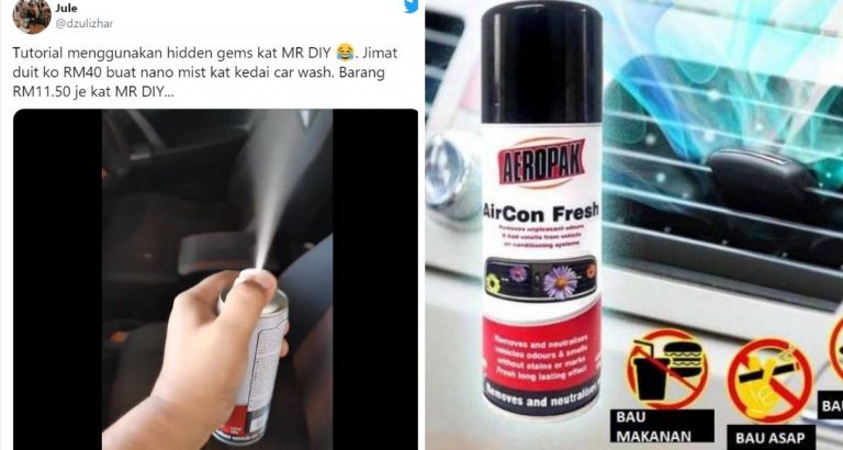 Hadiahkan Suami AirCon Fresh AirCon Fresh Beli Dari Mr DIY, Kereta Terus Baru Harum!