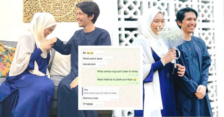4 Jam Bersiap Untuk Kahwin, Pasangan Ni Sempat Masuk Slot Nikah Sebelum PKP
