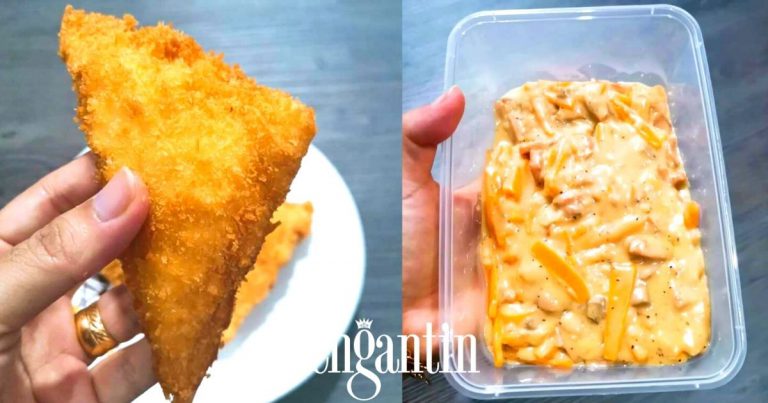 Roti Goreng Crispy Inti Carbonara Cheese Paling Senang Untuk Makan Petang Dengan Isteri!