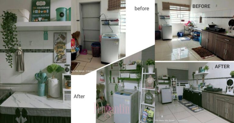 Deko Dapur Jadi Kemas, Tak Perlu Kabinet Tapi Guna Meja Lipat Je