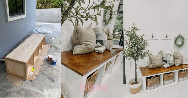 Wooden Storage Bench